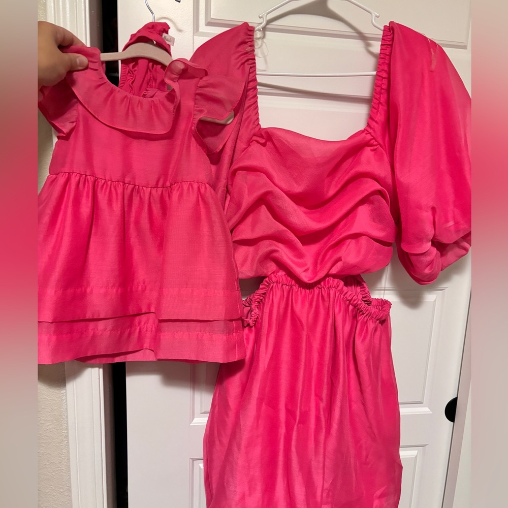 Mommy and me dress size large and 18 months